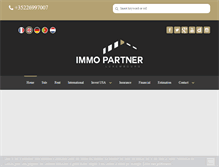 Tablet Screenshot of immopartner.lu